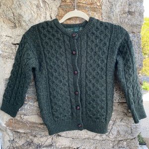 Boys cable knit cardigan.